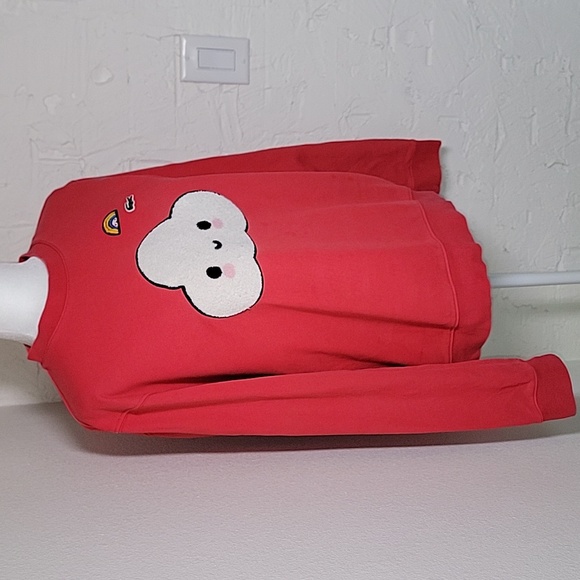 Lacoste X FriendsWithYou Sweatshirt Pullover Unisex Longsleeve Red Cloud Croc M - Picture 6 of 14